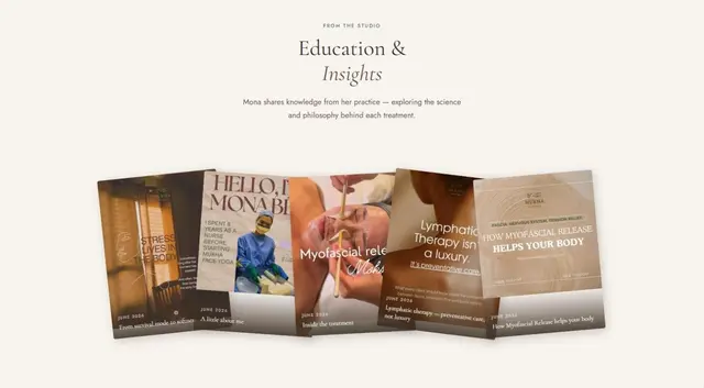 Education and insights page